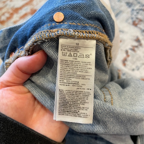 Old Navy Slouchy Straight Overalls sz18 - Picture 6 of 6